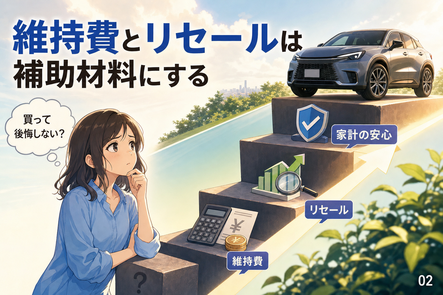 維持費とリセールは補助材料にする