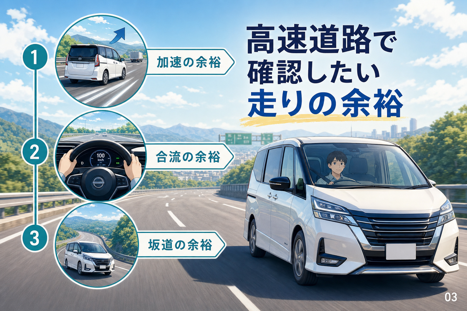 高速道路で確認したい走りの余裕