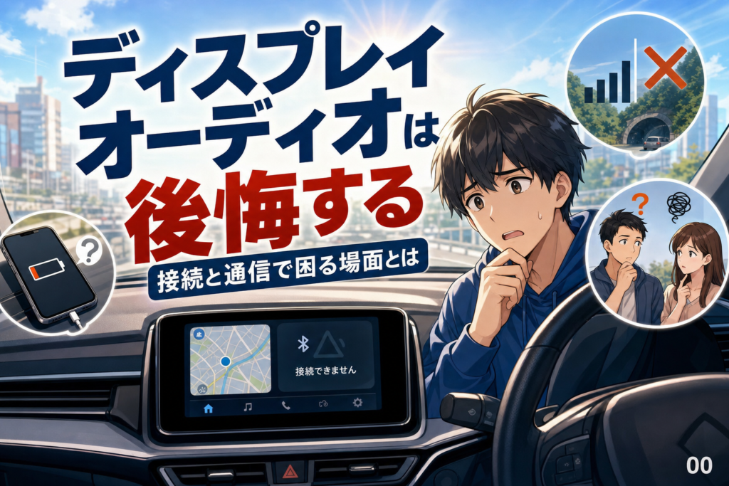 ディスプレイオーディオは後悔する？接続と通信で困る5場面