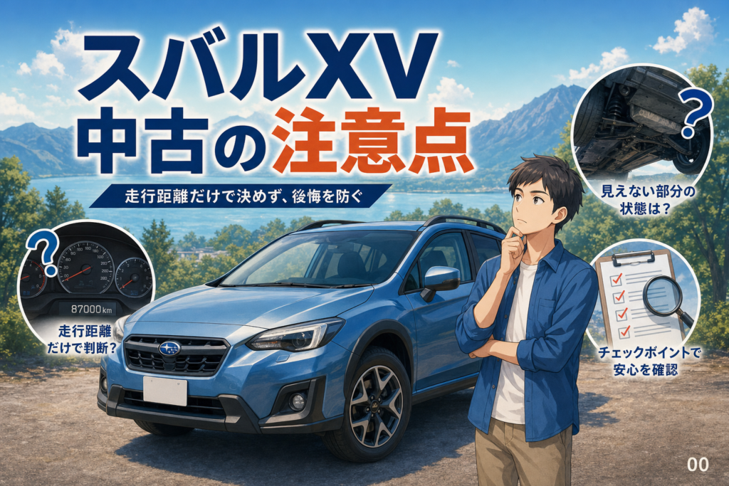 スバルXV中古の注意点｜走行距離だけで決めず後悔を防ぐ