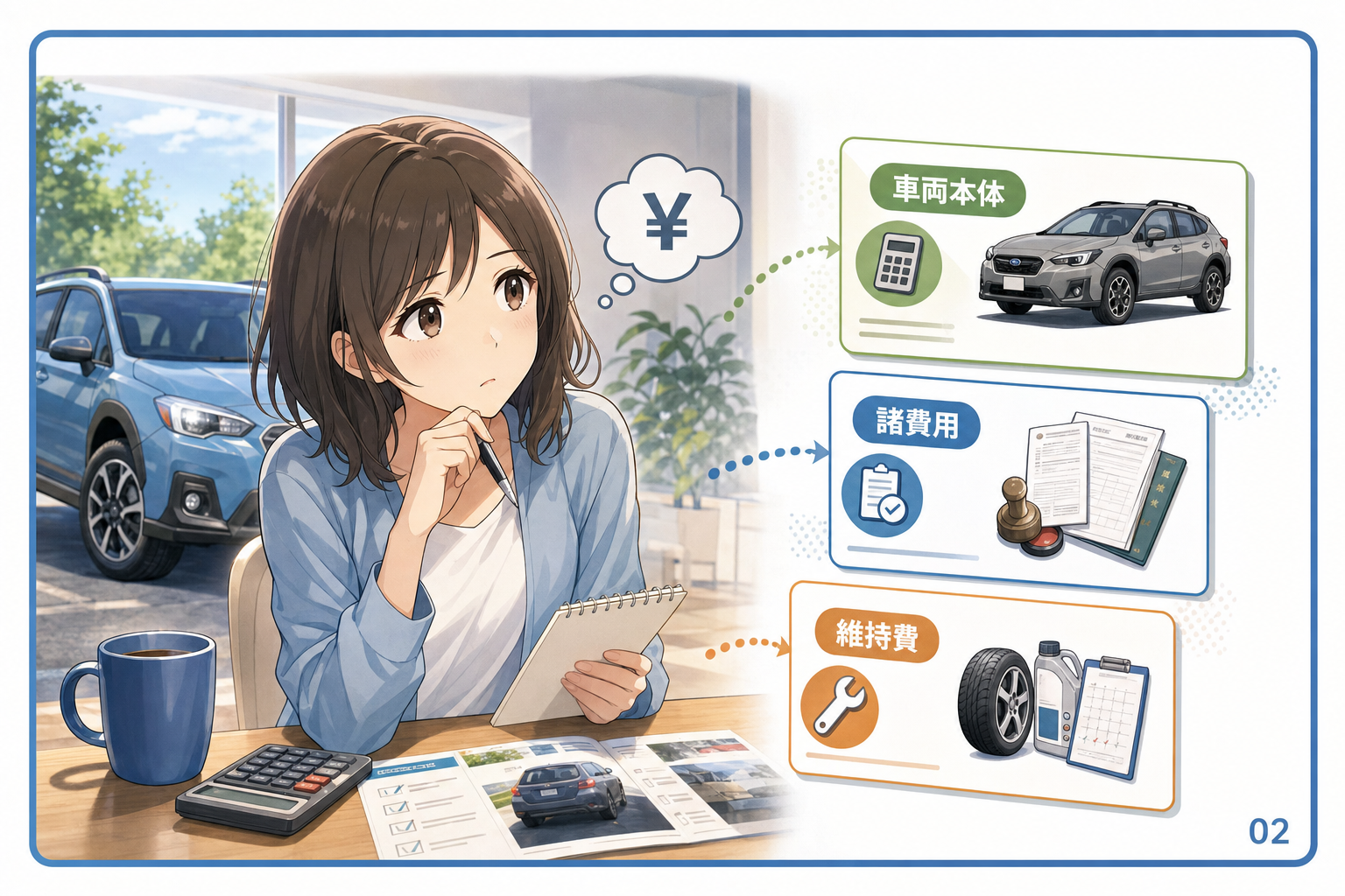 車両価格だけでは足りない総予算の見方