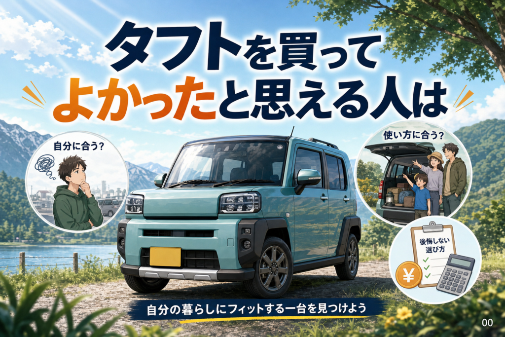 タフトを買ってよかったと思える人は？後悔を防ぐ5つの確認点