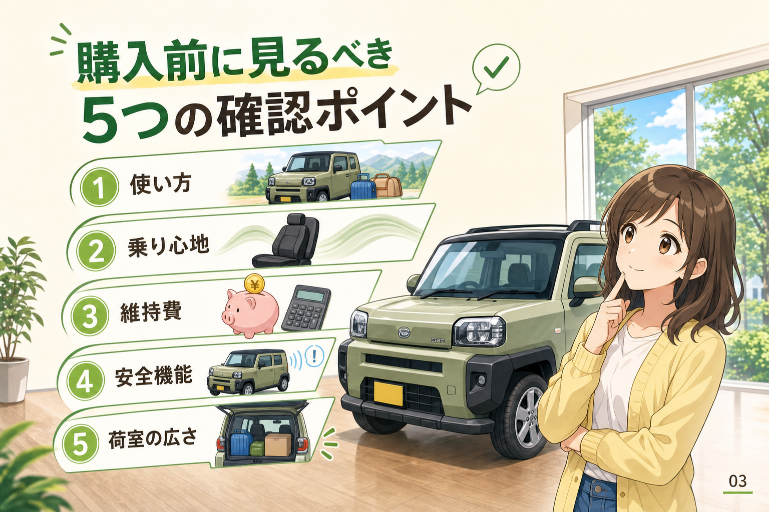 購入前に見るべき5つの確認ポイント