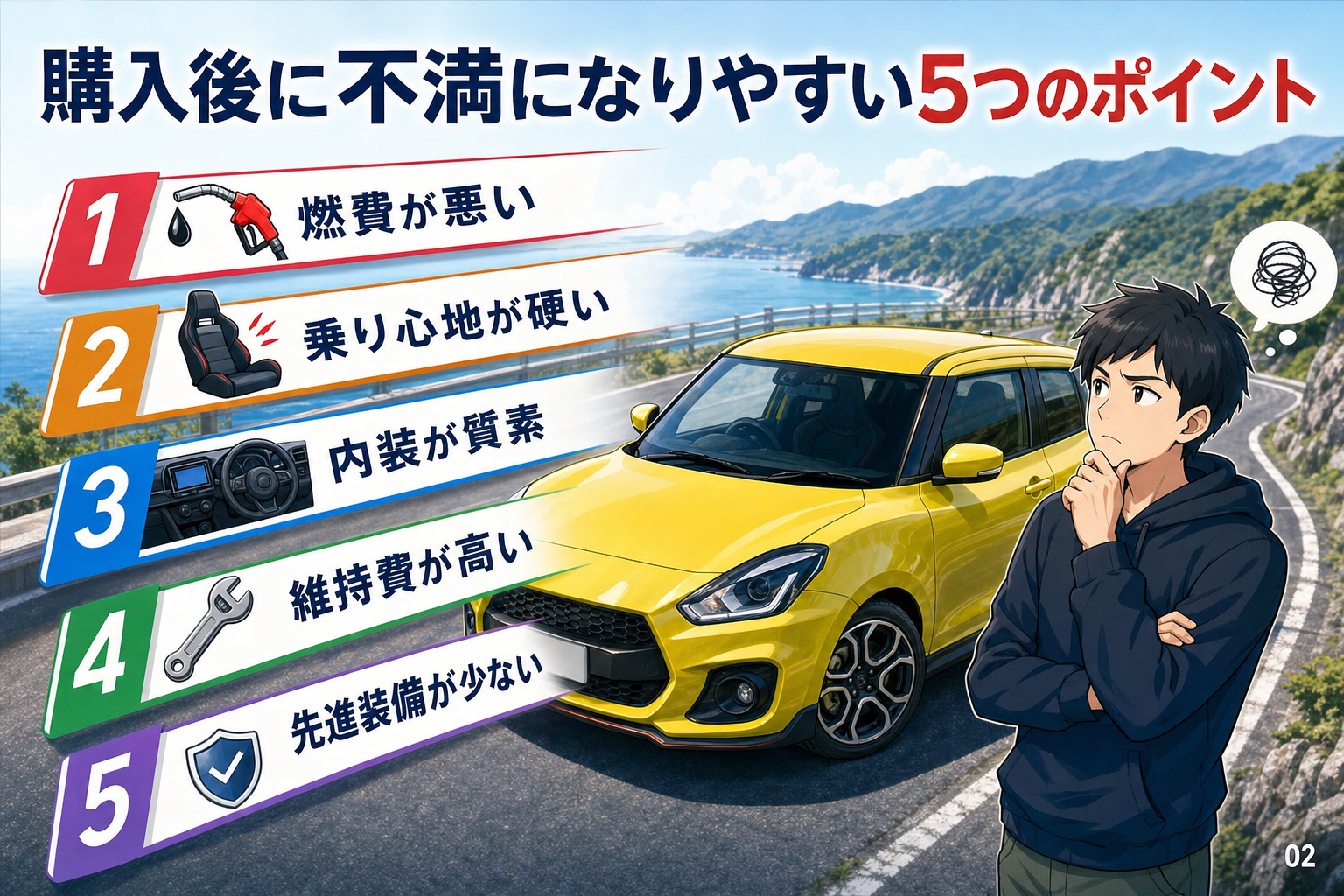 購入後に不満になりやすい5つのポイント