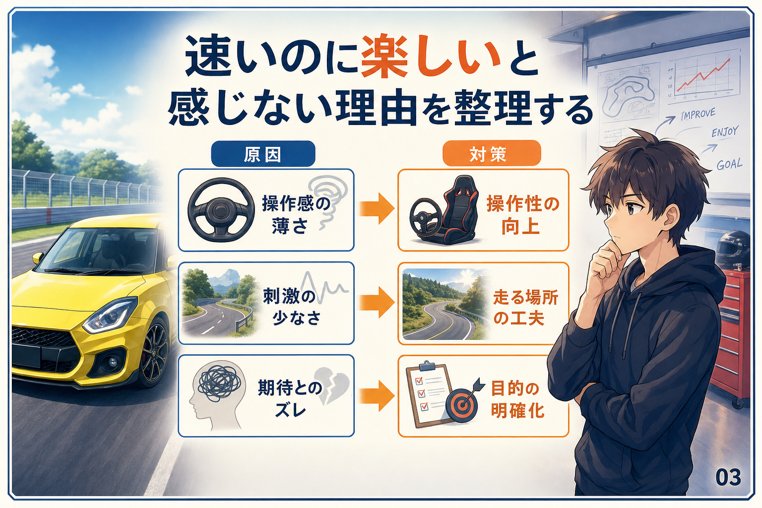 速いのに楽しいと感じない理由を整理する