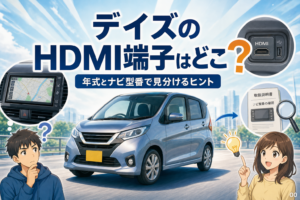 デイズのHDMI端子はどこ？年式とナビ型番で見分ける手順