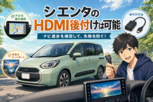 シエンタのHDMI後付けは可能？ナビ適合で失敗を防ぐ手順