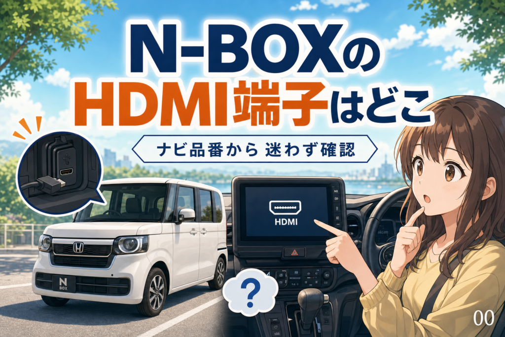 N-BOXのHDMI端子はどこ？ナビ品番から迷わず確認