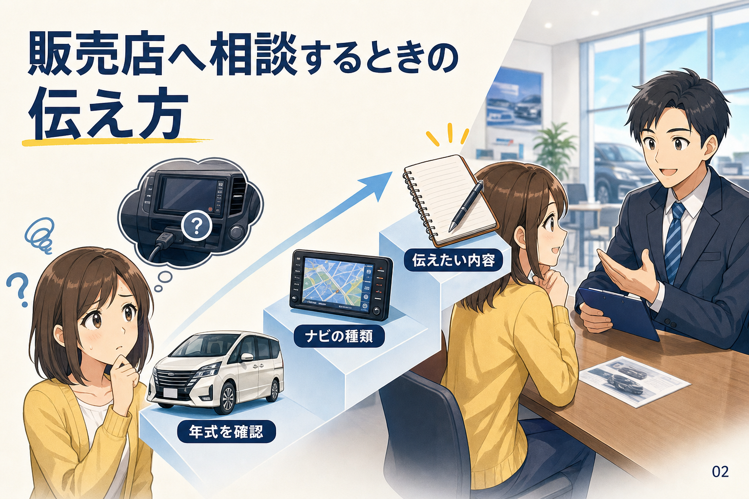 販売店へ相談するときの伝え方