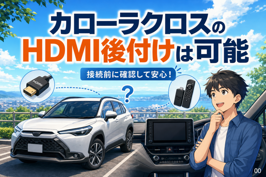 カローラクロスのHDMI後付けは可能？Fire TV接続前の確認順