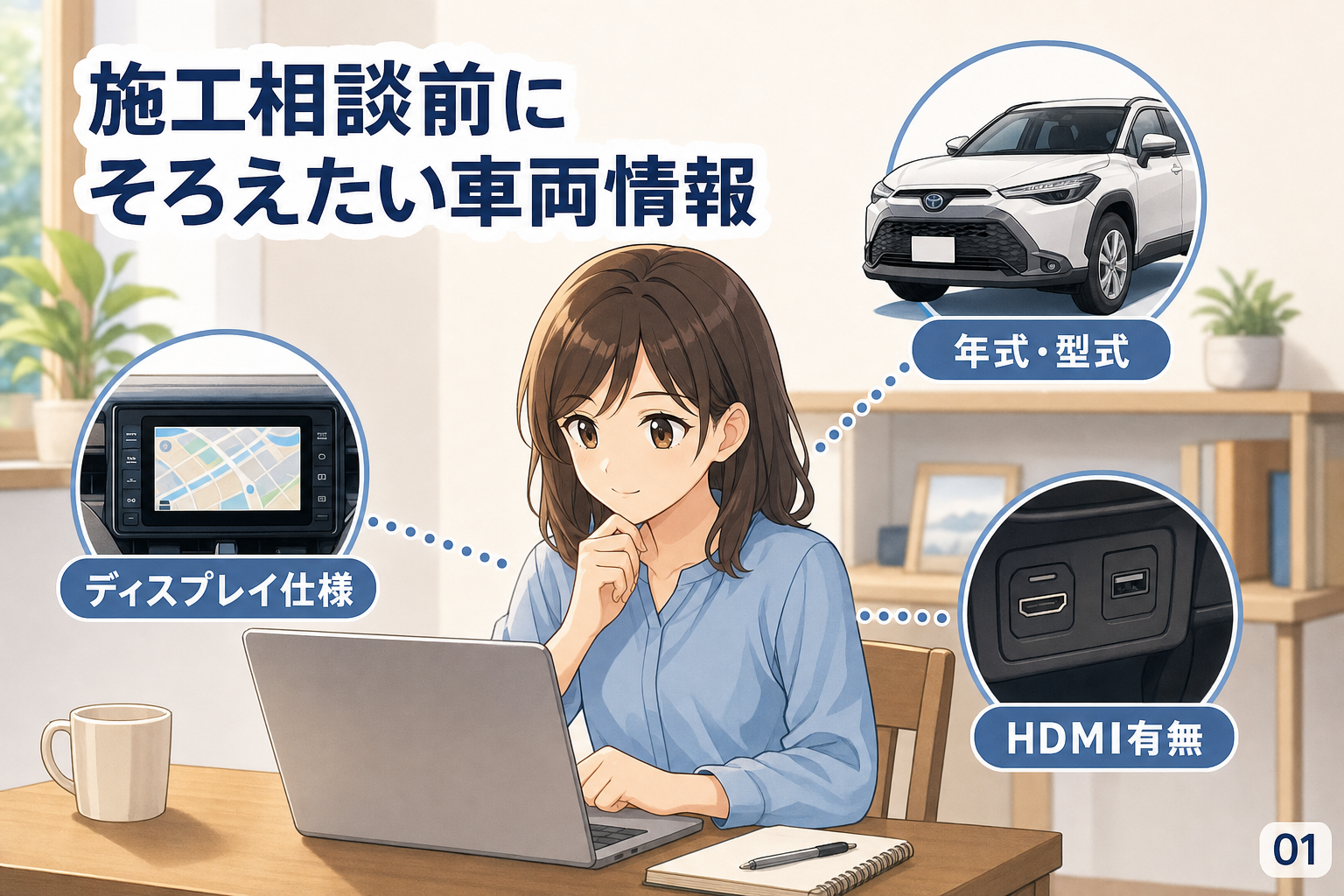 施工相談前にそろえたい車両情報