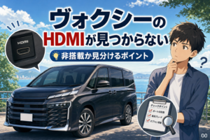 ヴォクシーのHDMIが見つからない？非搭載か見分ける方法