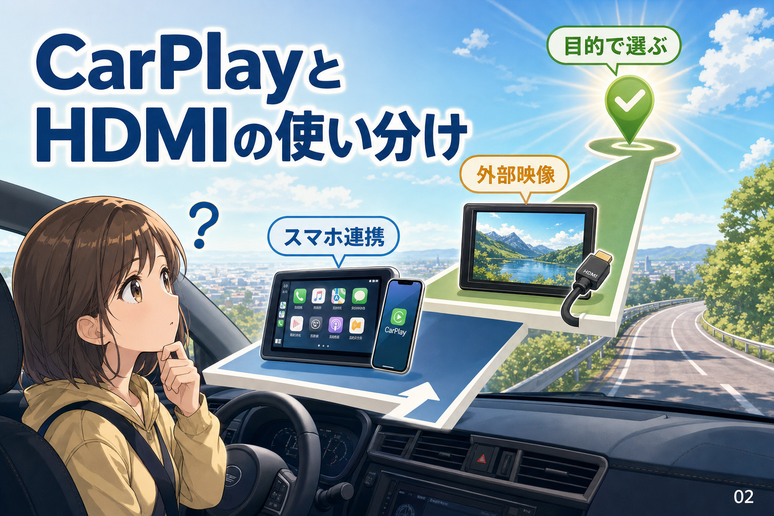 CarPlayとHDMIの使い分け
