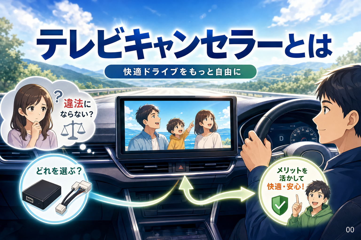 テレビキャンセラーとは？デメリット・メリットと車種別の選び方まとめ