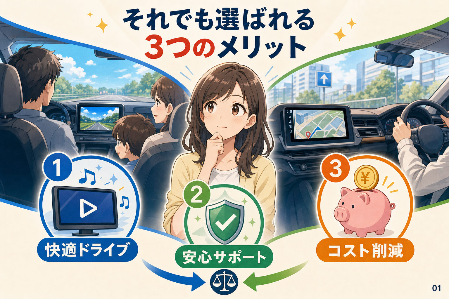 それでも選ばれる3つのメリット