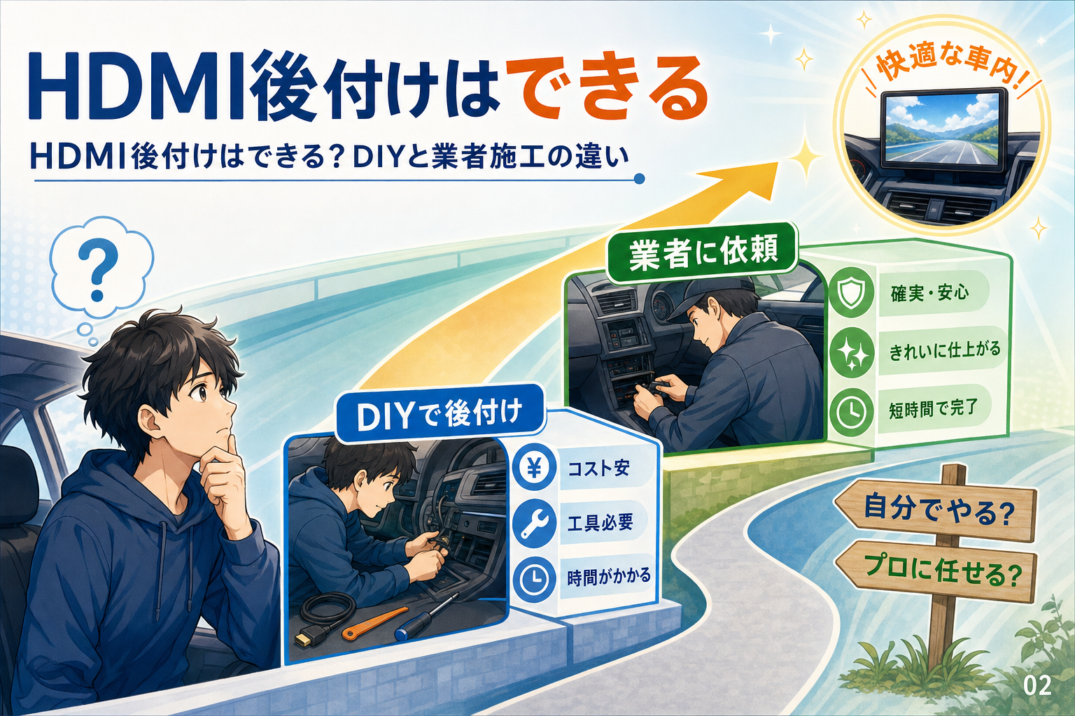 HDMI後付けはできる？DIYと業者施工の違い