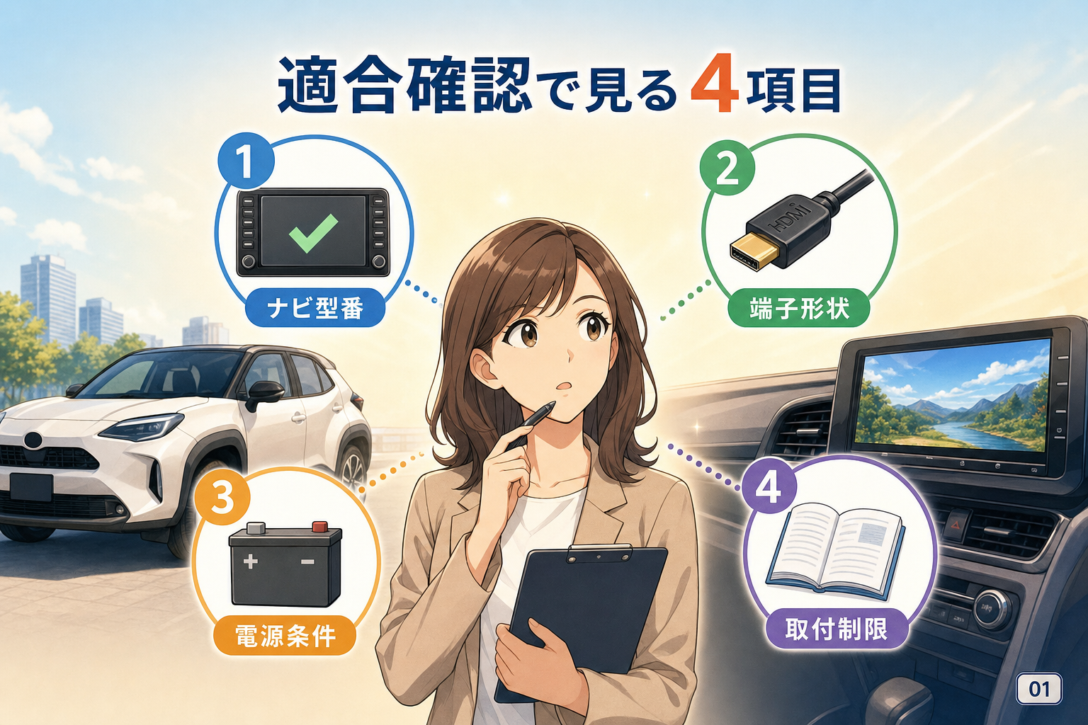 適合確認で見る4項目