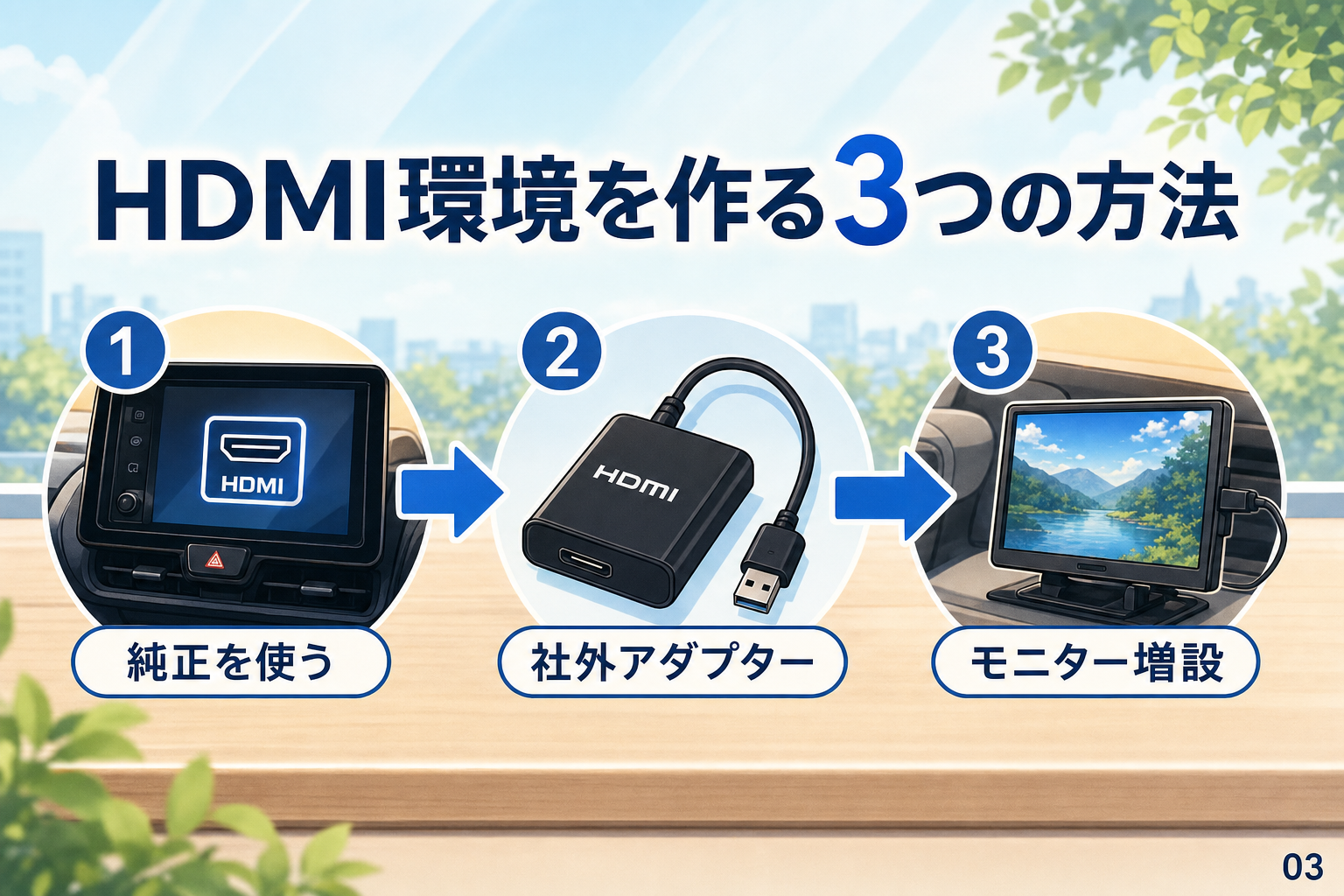 HDMI環境を作る3つの方法