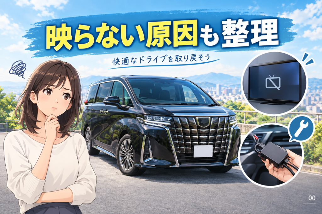 新型アルファードのテレビキャンセラーで不具合は起きる？映らない原因も整理