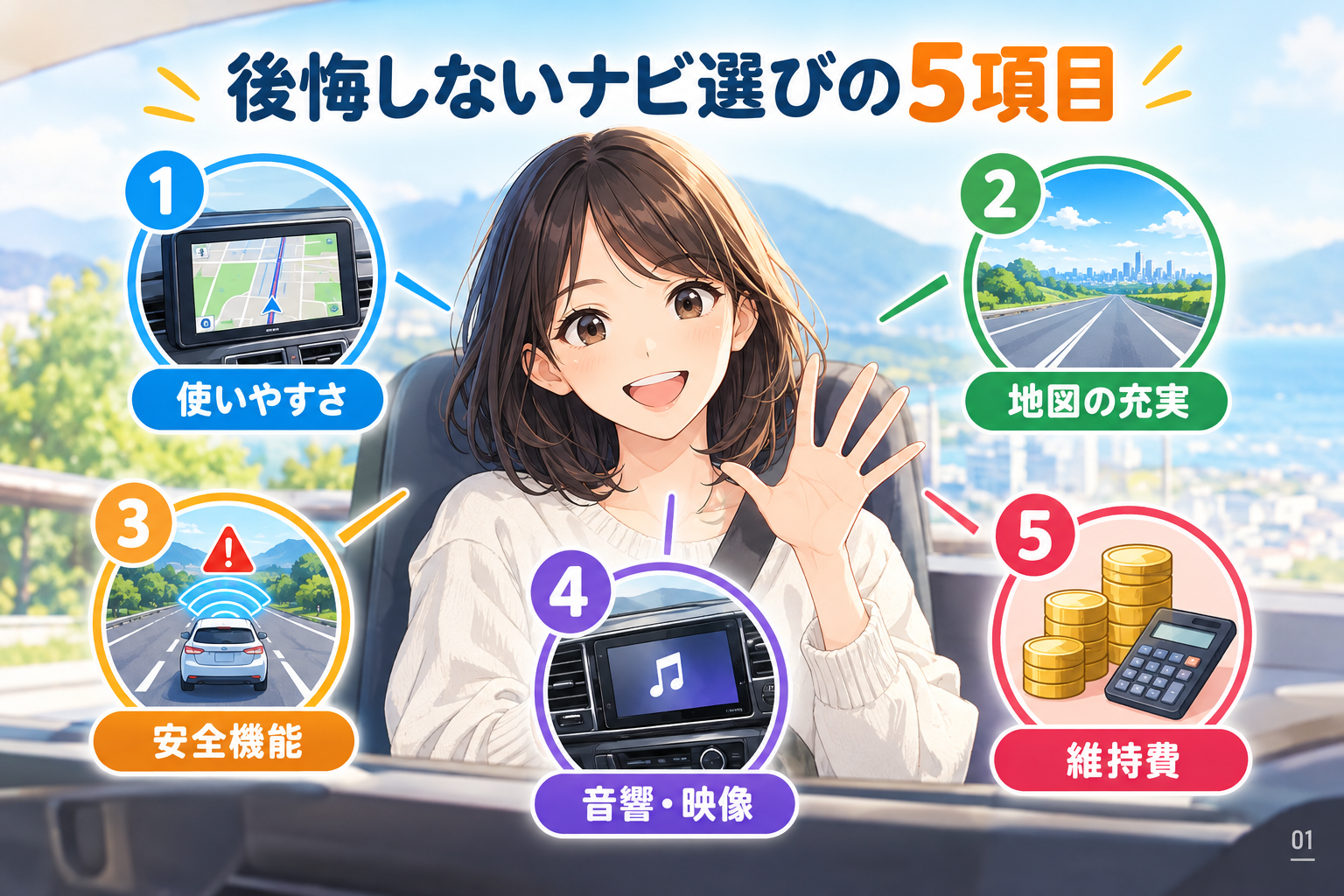 後悔しないナビ選びの5項目