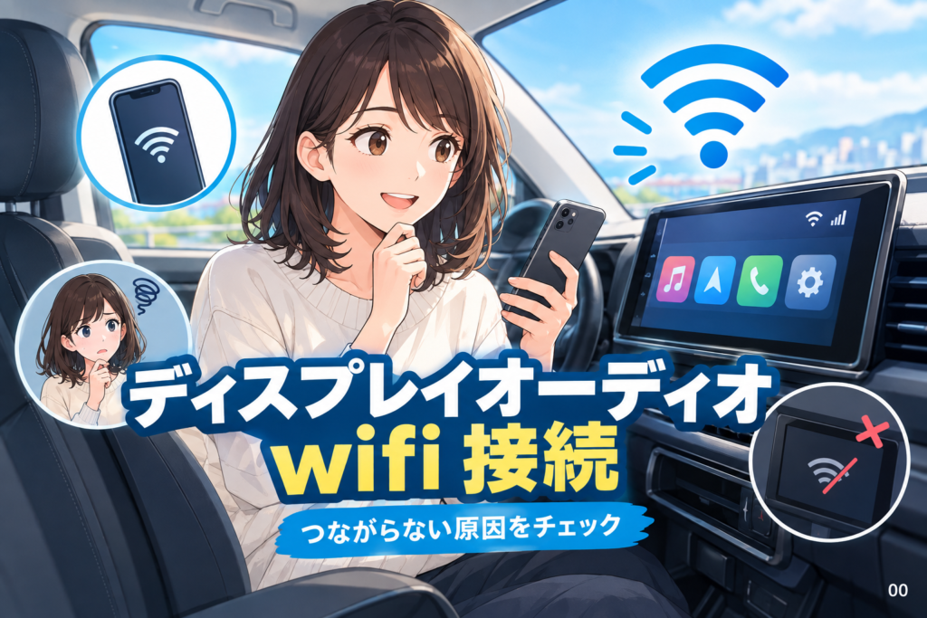 ディスプレイオーディオのWi-Fi接続手順と直らない原因