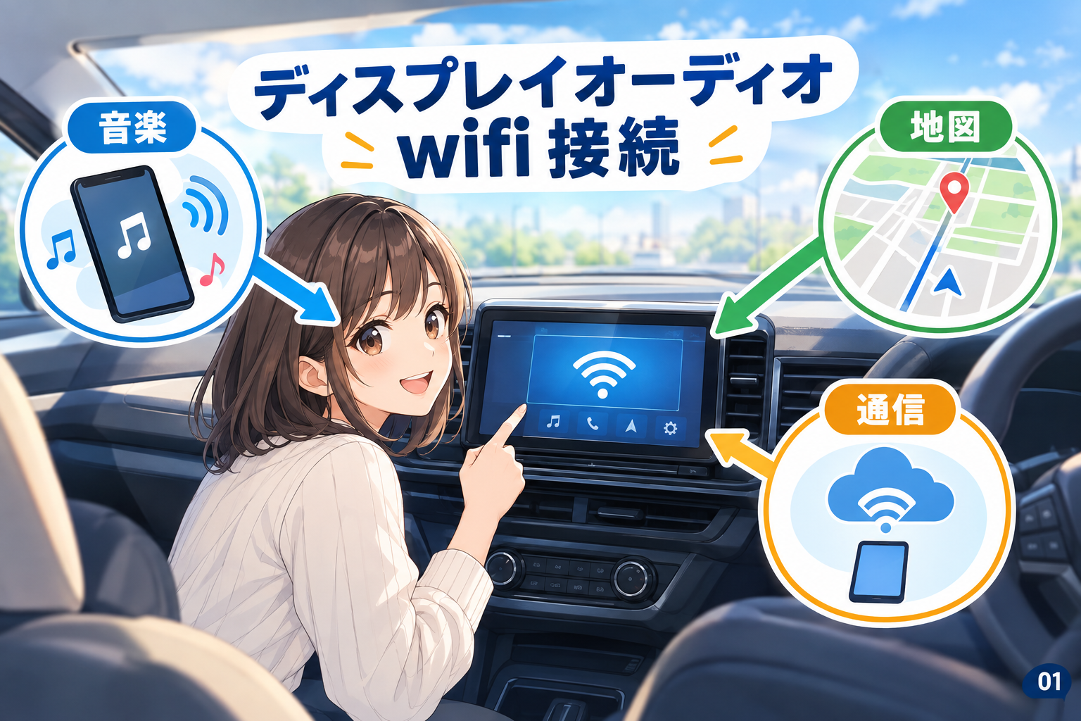 ディスプレイオーディオのWi-Fi接続は目的を分ける