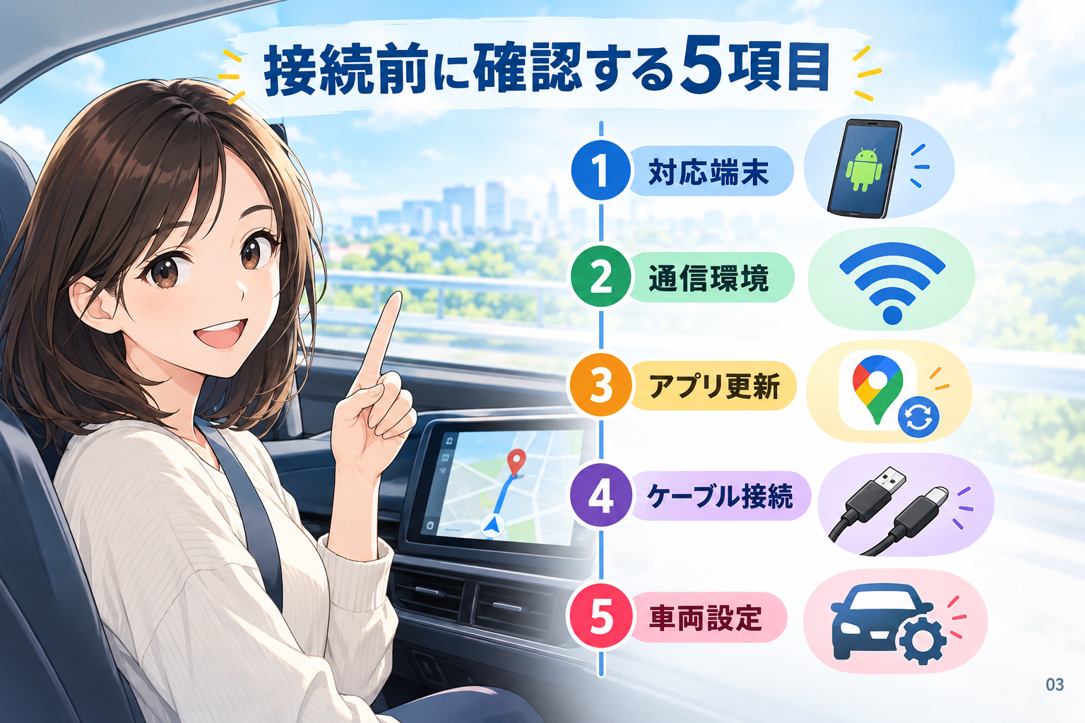 接続前に確認する5項目