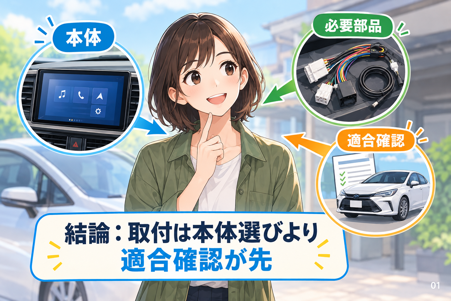 結論:取付は本体選びより適合確認が先