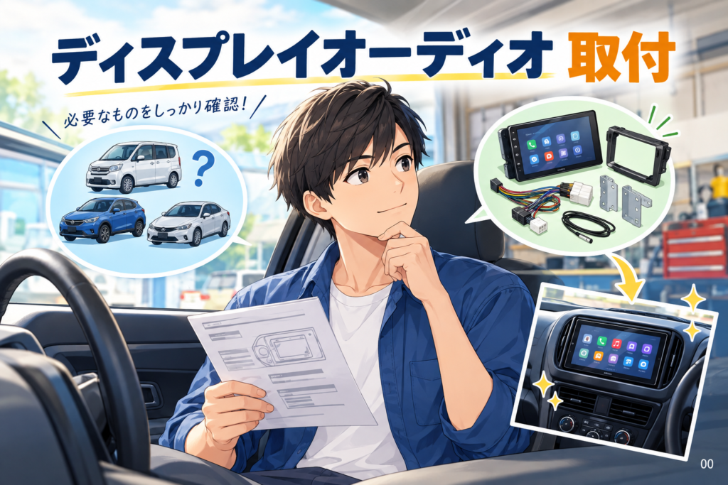 ディスプレイオーディオ取付で失敗しない適合と必要部品の確認法