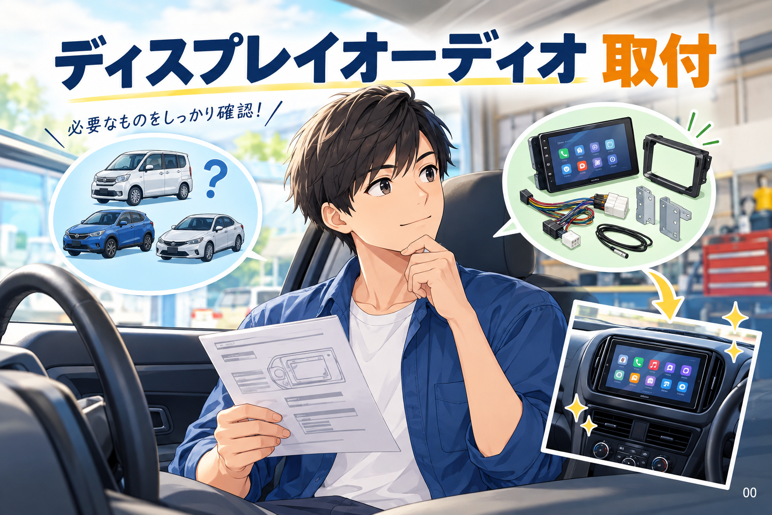 ディスプレイオーディオ取付で失敗しない適合と必要部品の確認法