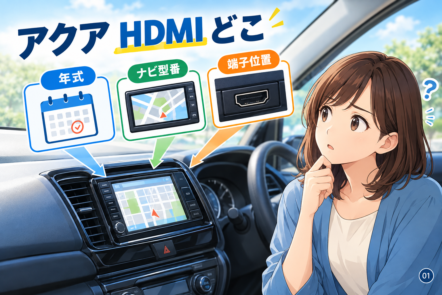 アクアのHDMI端子は年式だけで判断できない