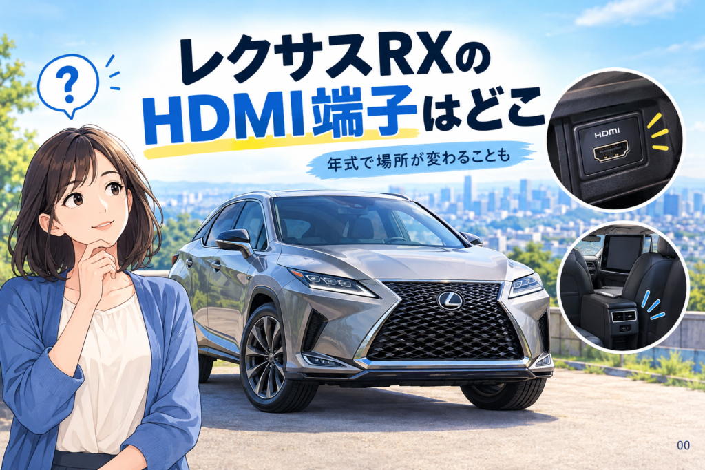 レクサスRXのHDMI端子はどこ？年式別に迷わない確認順