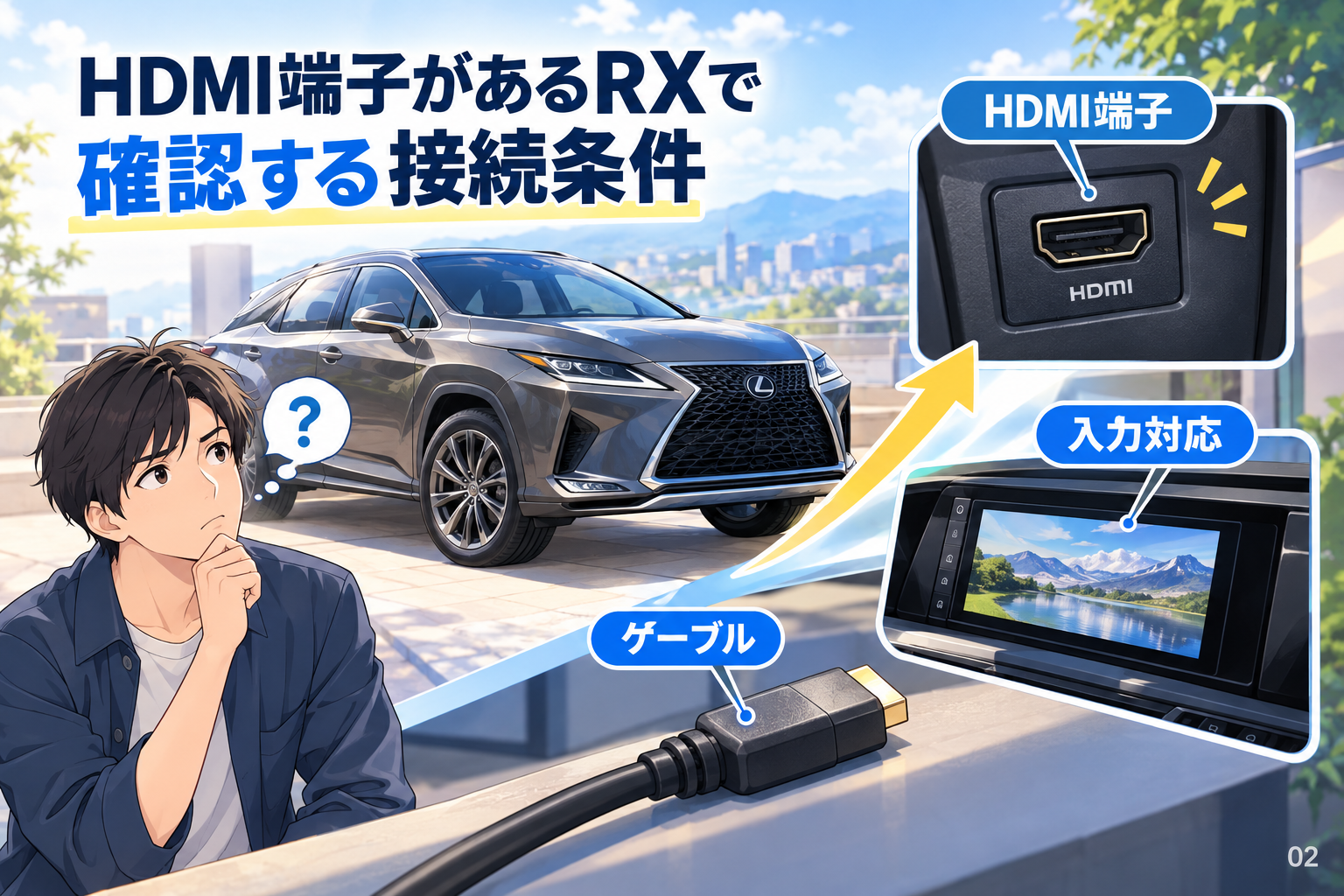 HDMI端子があるRXで確認する接続条件
