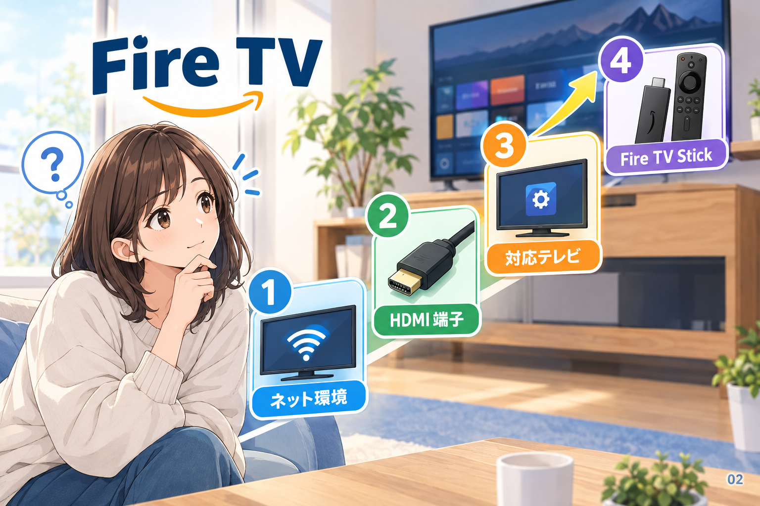 Fire TV Stickに必要な4つの条件