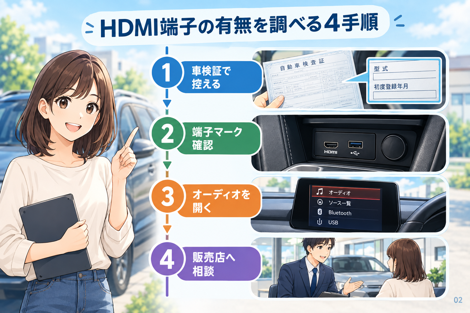 HDMI端子の有無を調べる4手順
