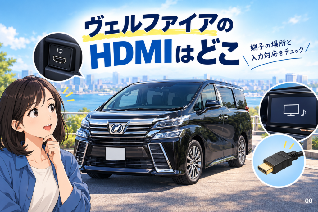 ヴェルファイアのHDMIはどこ？端子の場所と入力対応を見分ける
