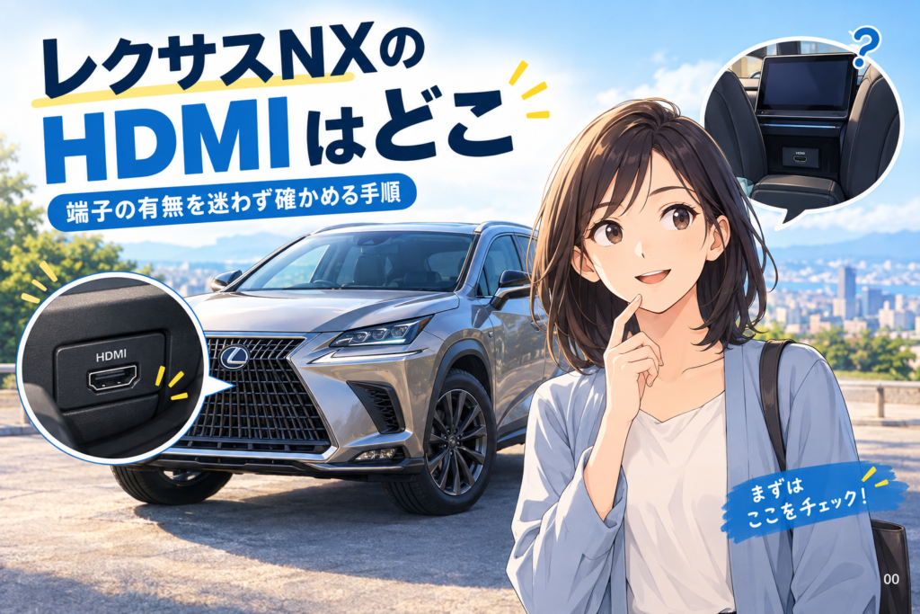 レクサスNXのHDMIはどこ？端子の有無を迷わず確かめる手順