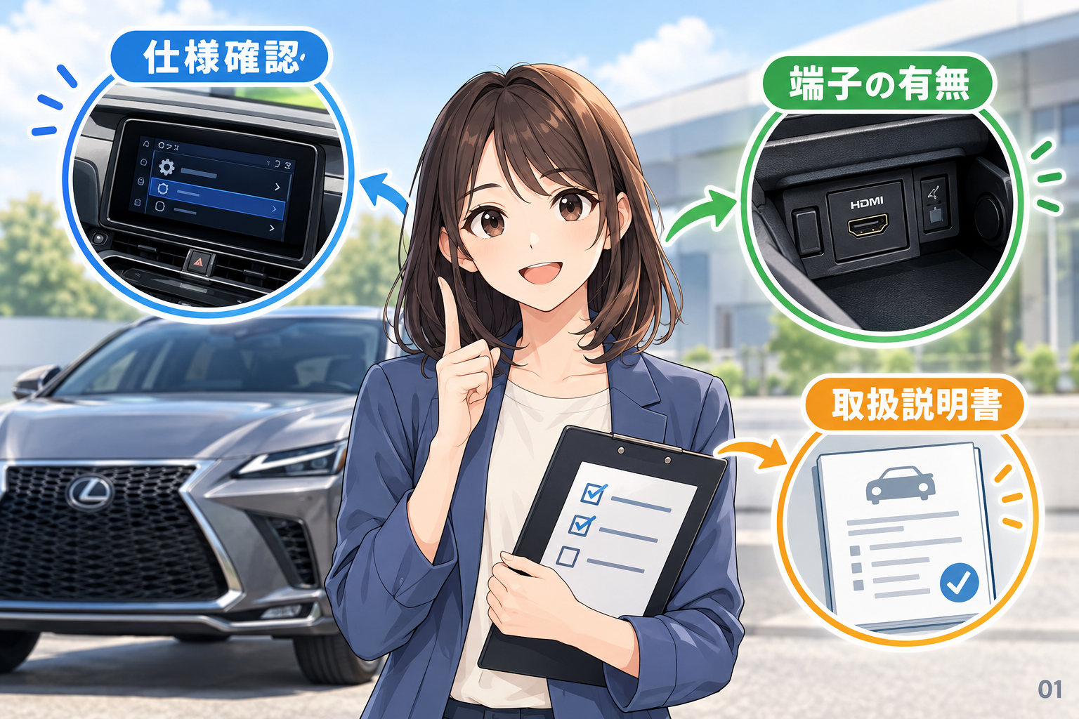 レクサスNXのHDMI端子は仕様確認が先