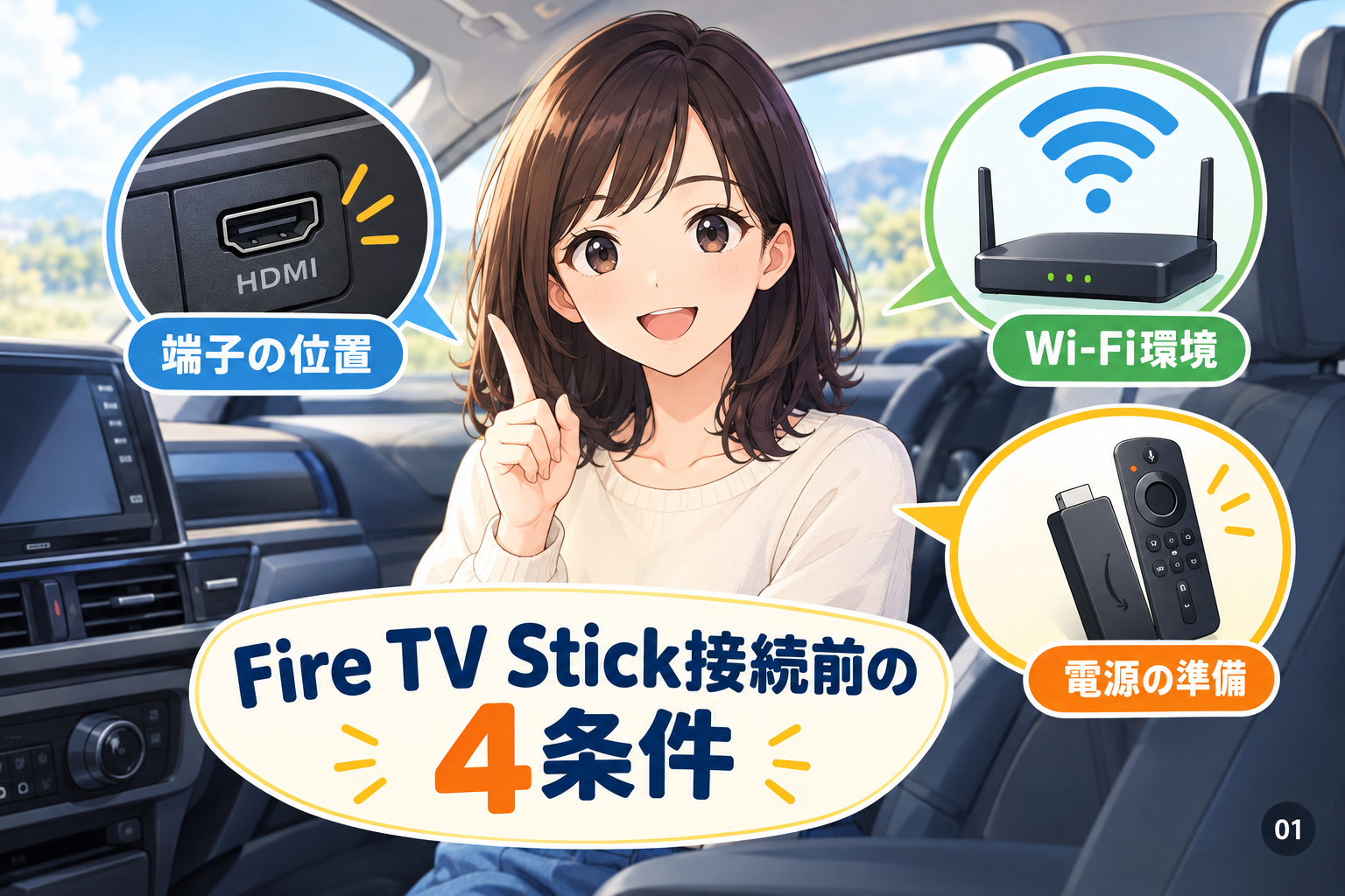 Fire TV Stick接続前の4条件