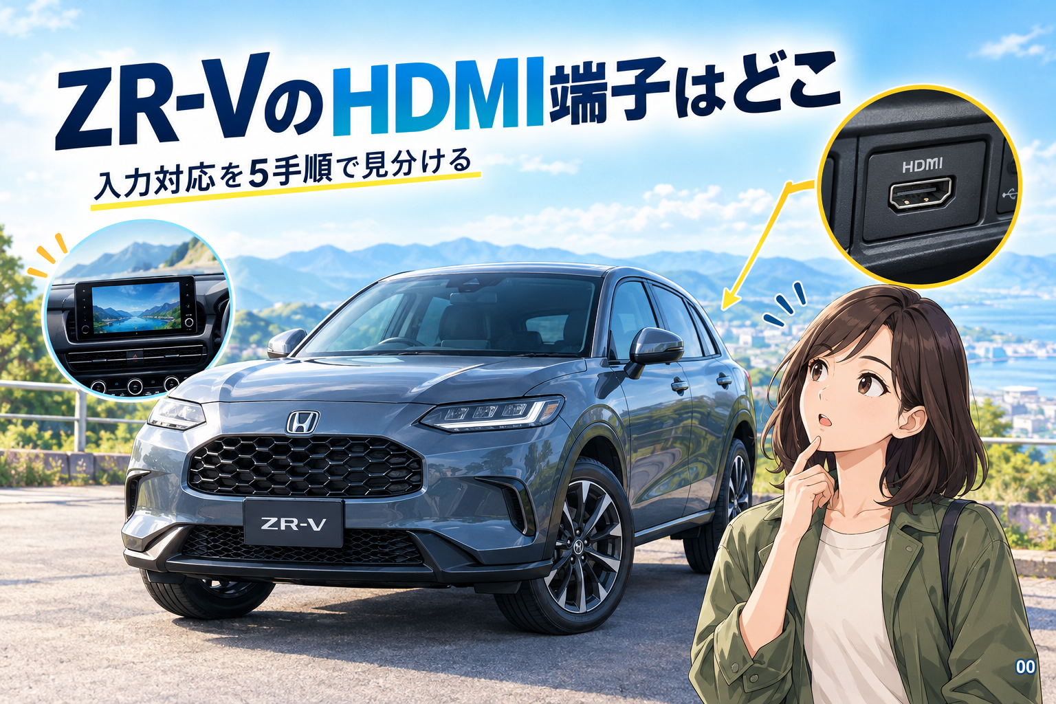 ZR-VのHDMI端子はどこ？入力対応を5手順で見分ける