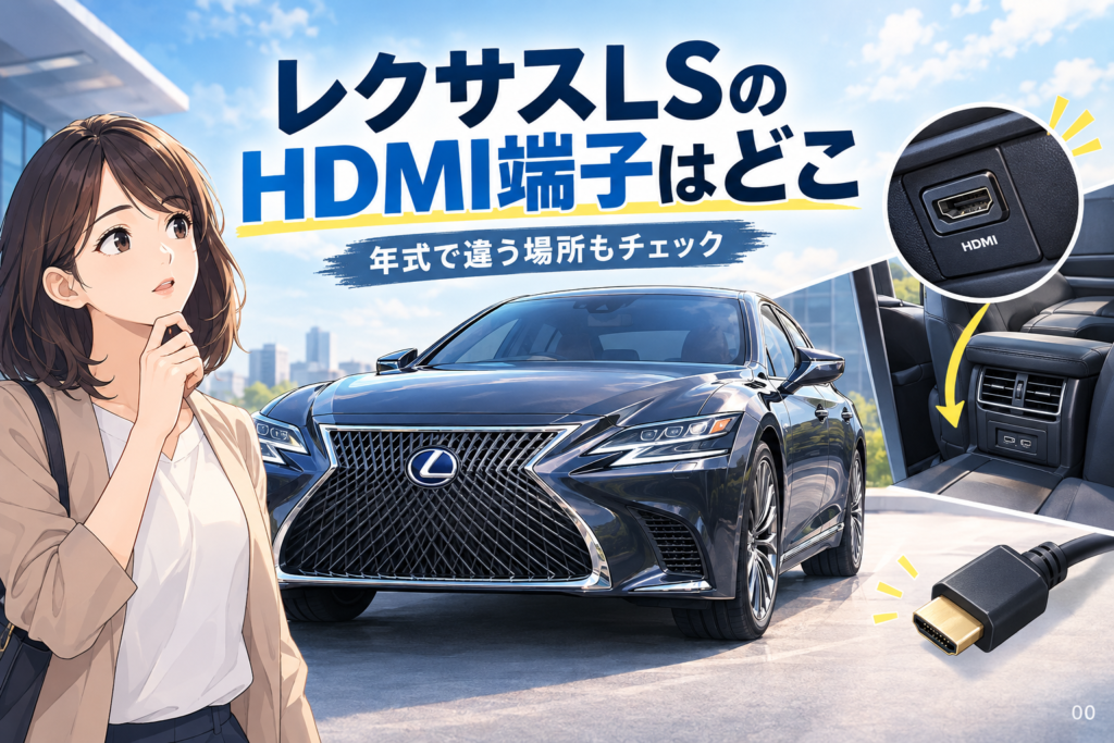 レクサスLSのHDMI端子はどこ？年式別に迷わない確認順