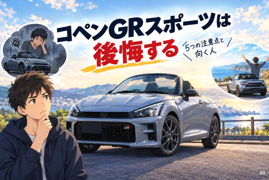 コペンGRスポーツは後悔する？5つの注意点と向く人