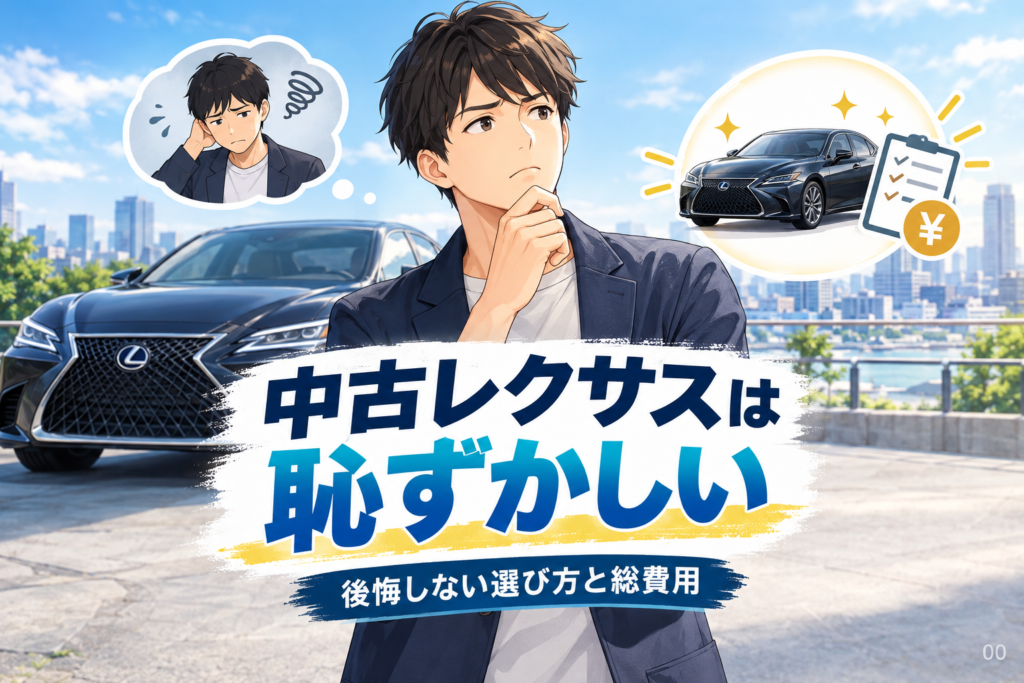中古レクサスは恥ずかしい？後悔しない選び方と総費用