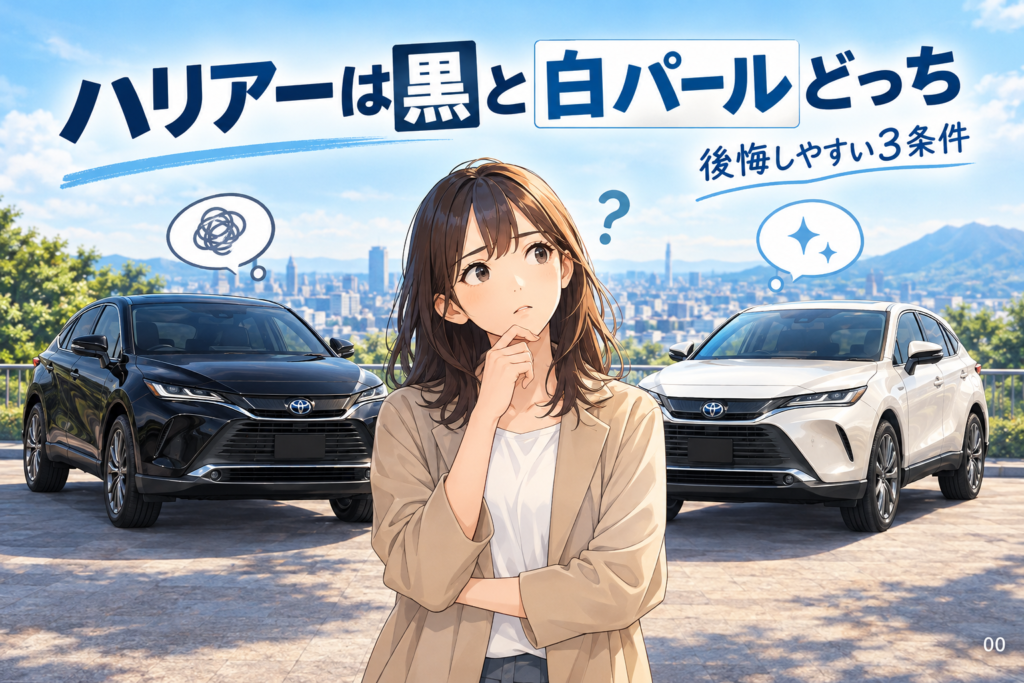 ハリアーは黒と白パールどっち？後悔しやすい3条件