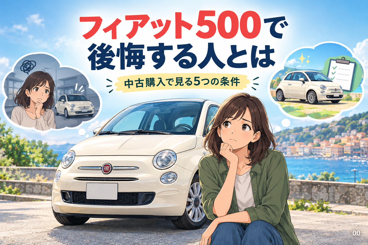 フィアット500で後悔する人とは?中古購入で見る5つの条件