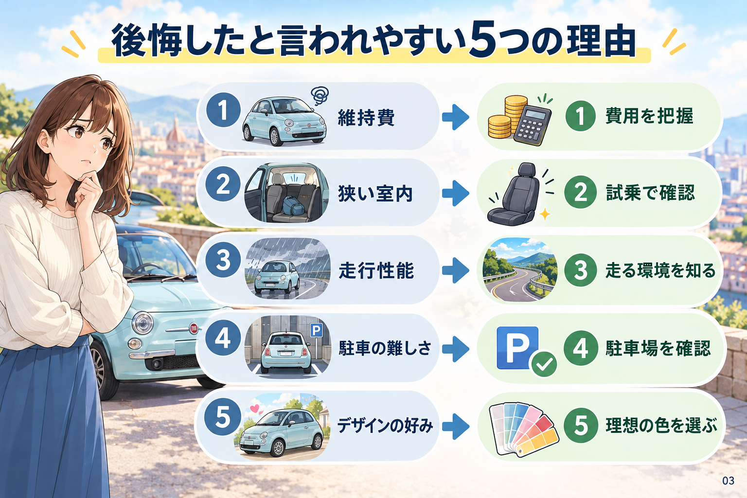 後悔したと言われやすい5つの理由