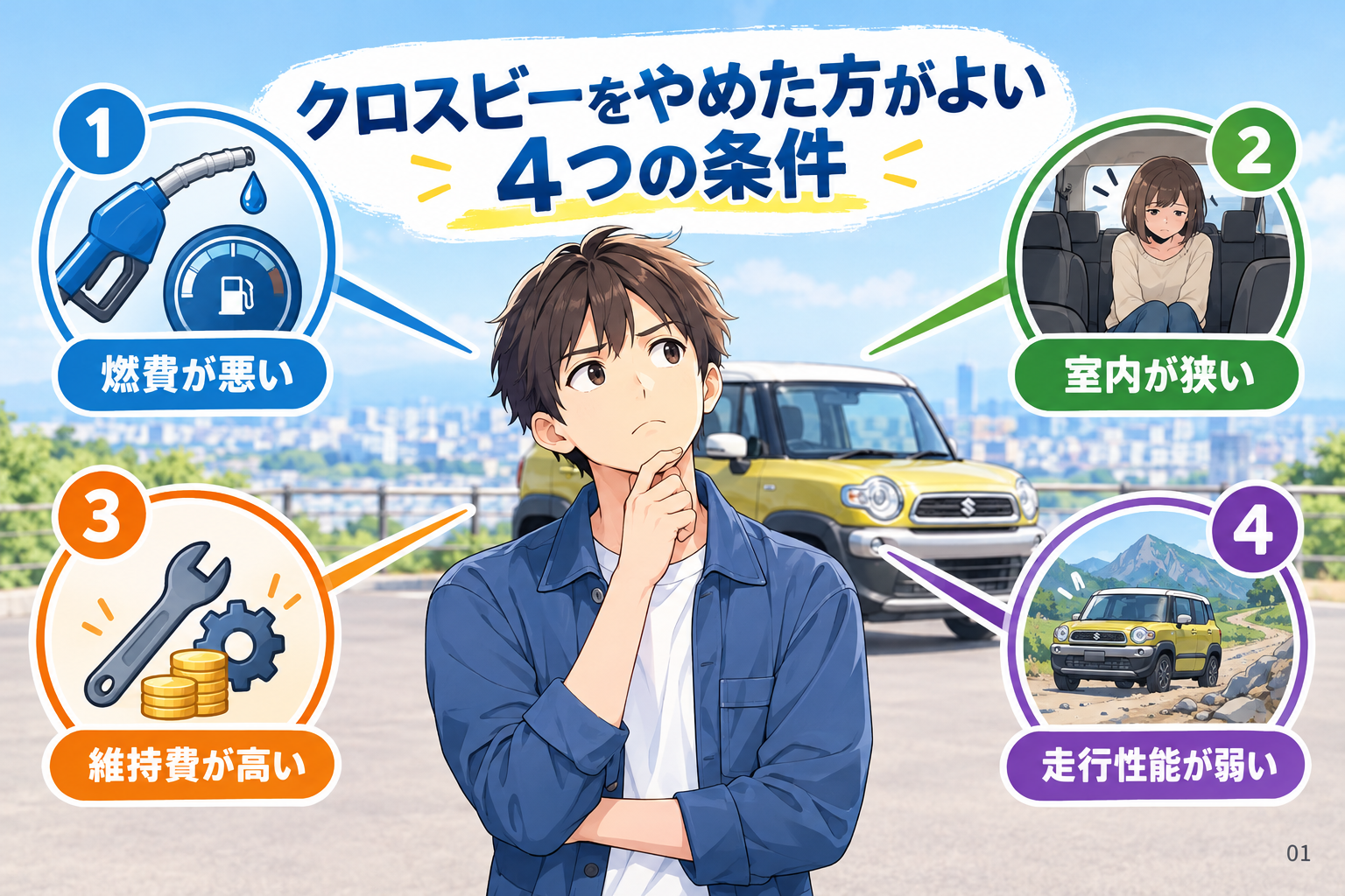 クロスビーをやめた方がよい4つの条件