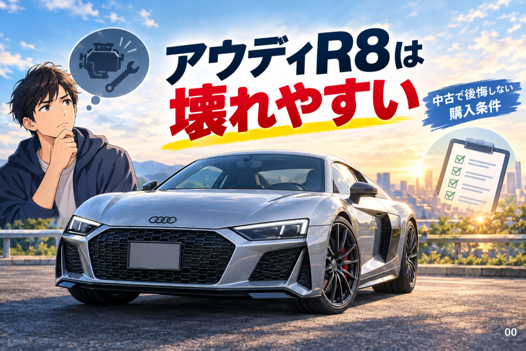 アウディR8は壊れやすい？中古で後悔しない購入条件