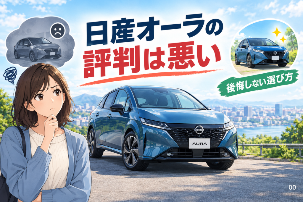 日産オーラの評判は悪い？後悔しやすい条件と選び方
