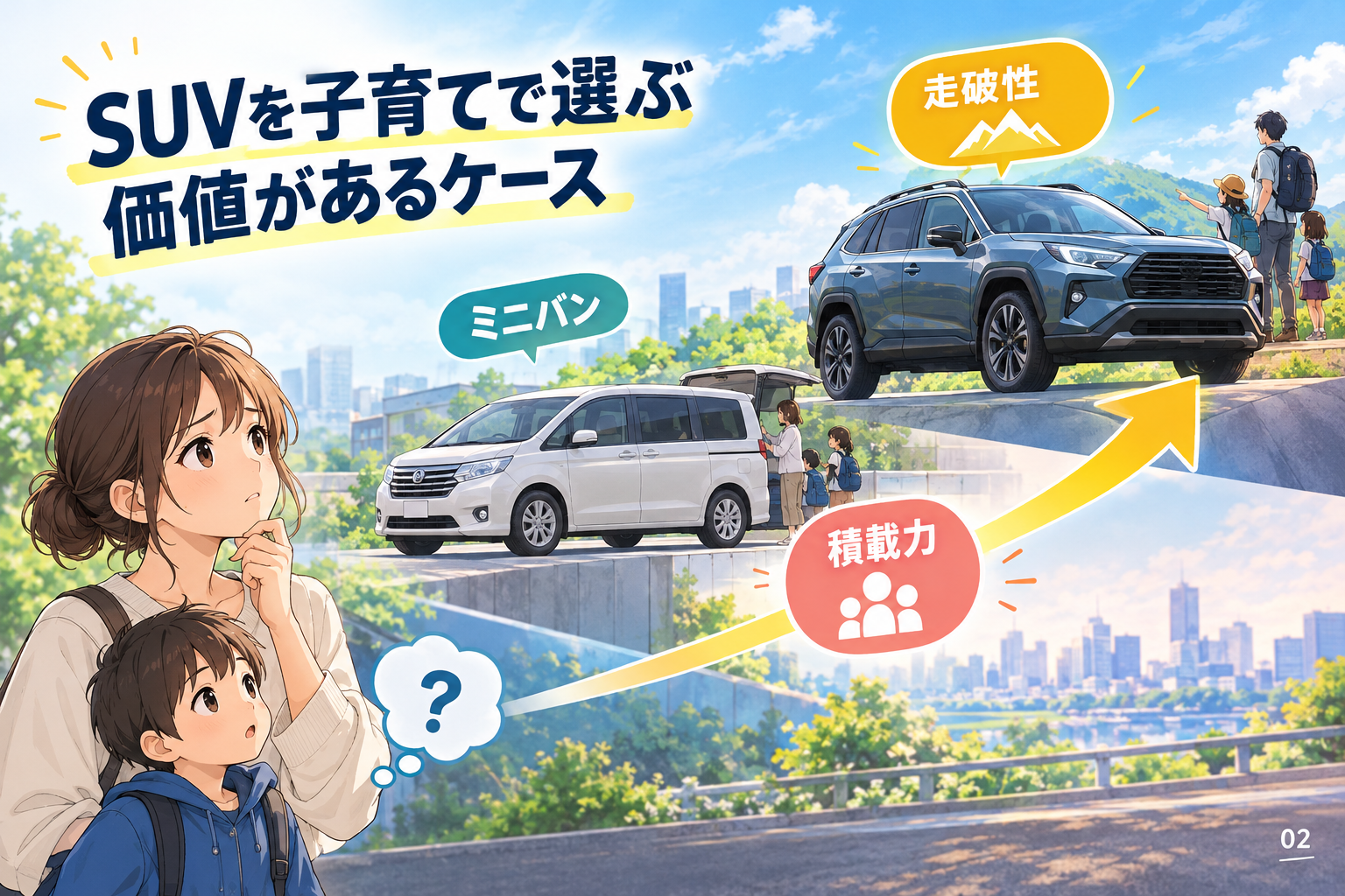 SUVを子育てで選ぶ価値があるケース